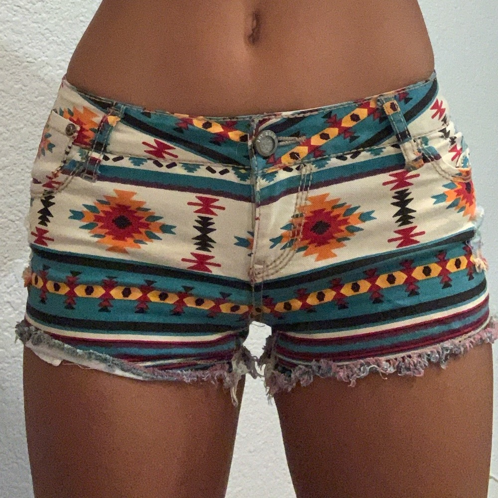 Tribal print shorts